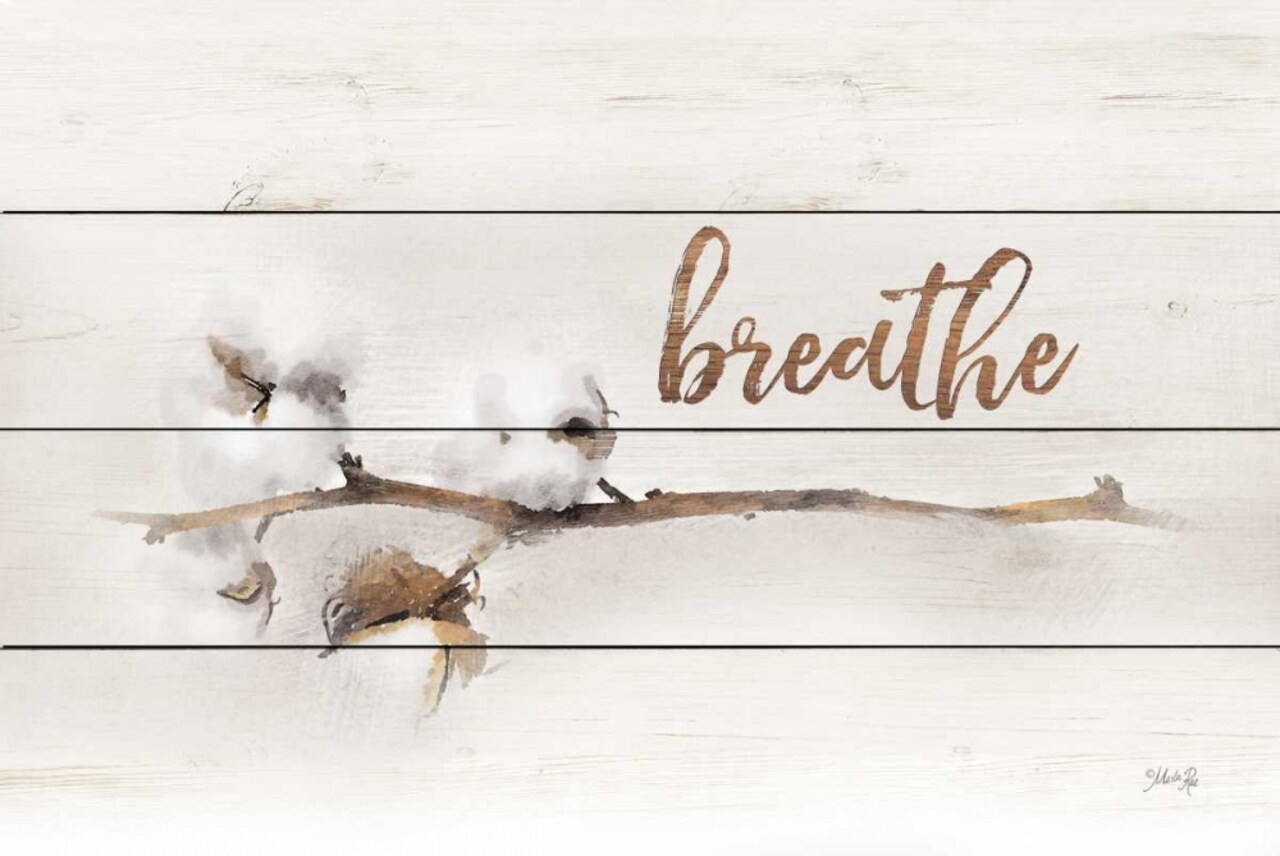 Cotton Stems - Breathe Poster Print by Marla Rae - Item # VARPDXMA2448